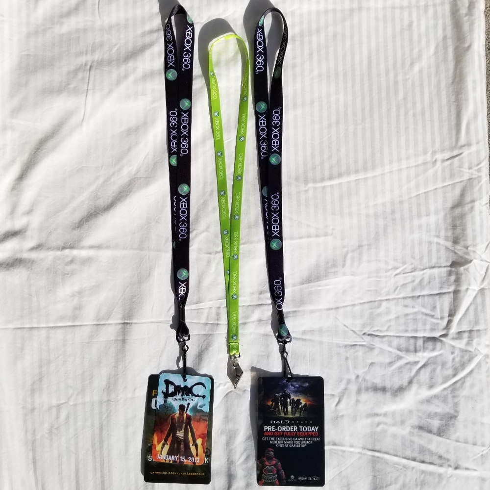 3-Pack XBOX 360 Lanyards - Green and Black 2005